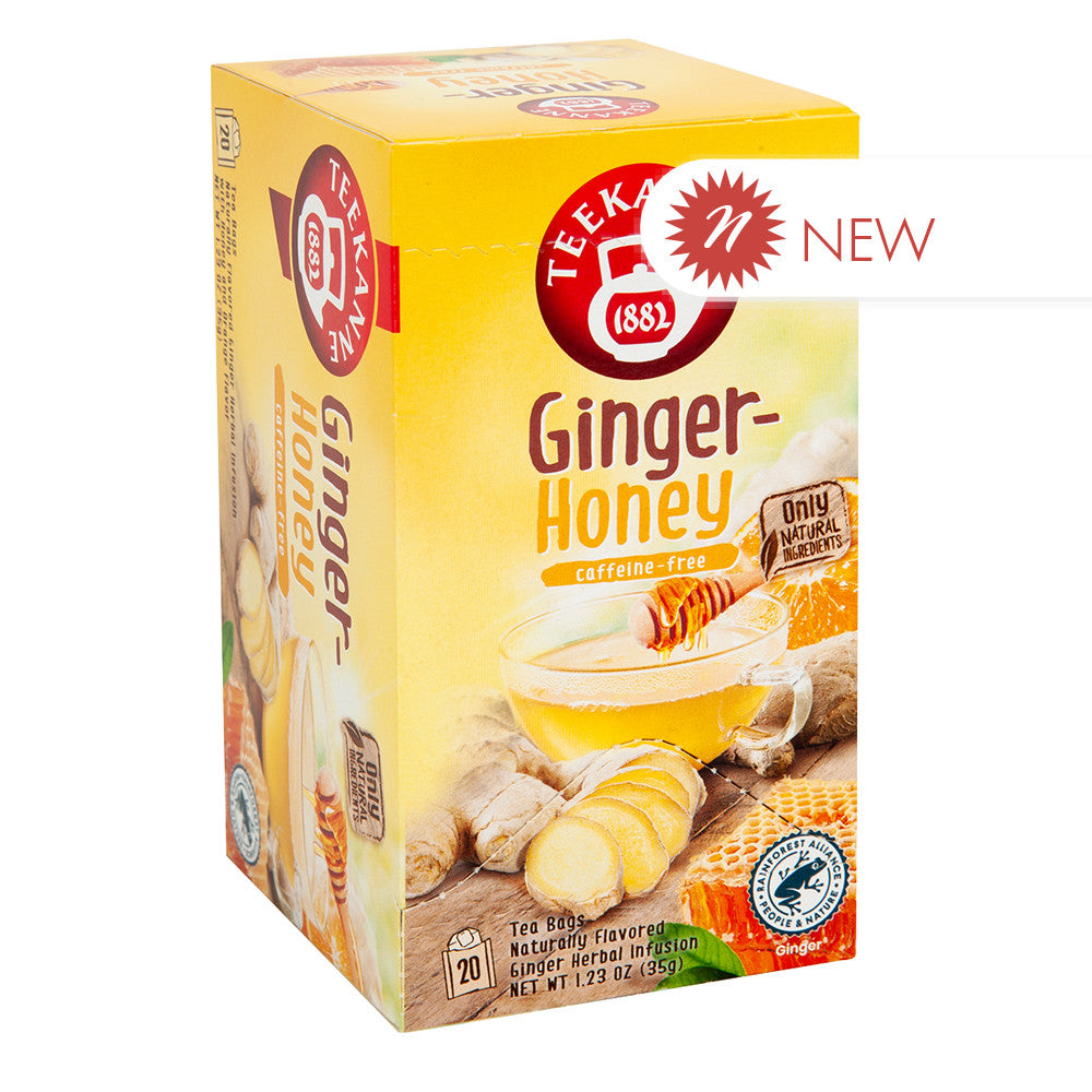 Wholesale Teekanne Ginger Honey Teabags 20 Ct Box- Bulk
