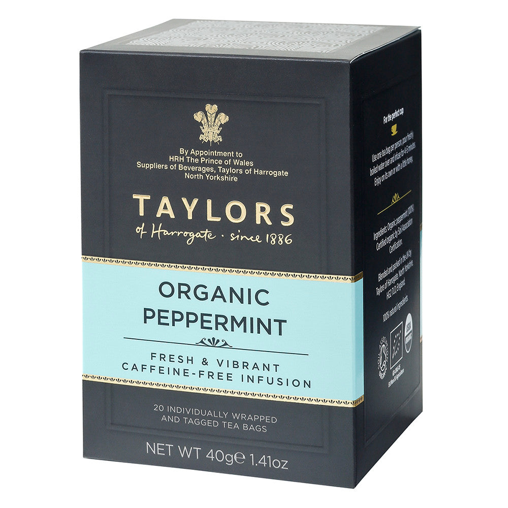 Wholesale Taylors Of Harrogate Organic Peppermint Tea 20 Ct Box- Bulk