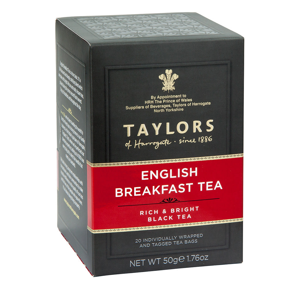 Wholesale Taylors Of Harrogate English Breakfast Tea 1.76 Oz 20 Ct Box-6ct Case Bulk