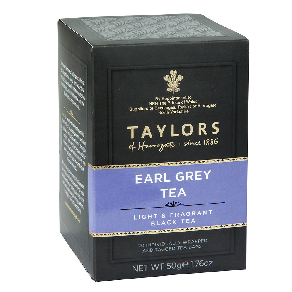 Wholesale Taylors Of Harrogate Earl Grey Tea 1.76 Oz 20 Ct Box-6ct Case Bulk