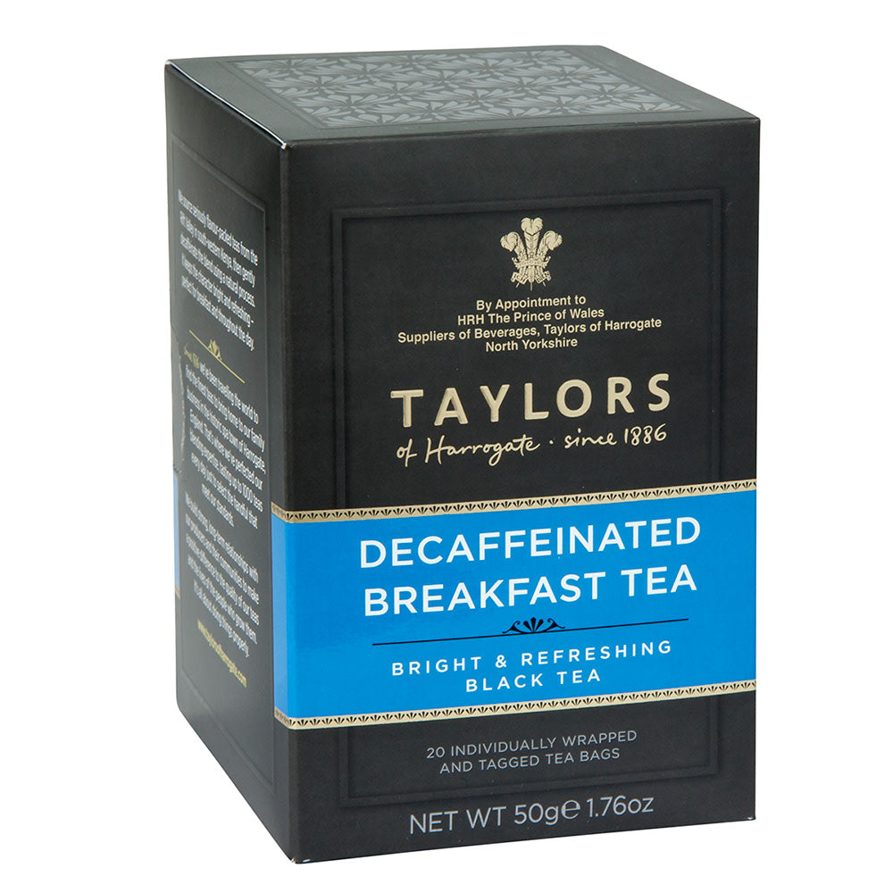 Wholesale Taylors Of Harrogate Decaffeinated Breakfast Tea 1.76 Oz 20 Ct Box-6ct Case Bulk