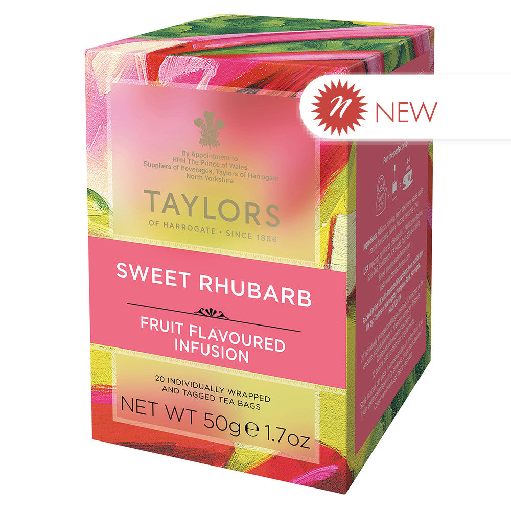 Wholesale Taylors Of Harrogate - Sweet Rhubarb Infusion - 20Ct- Bulk