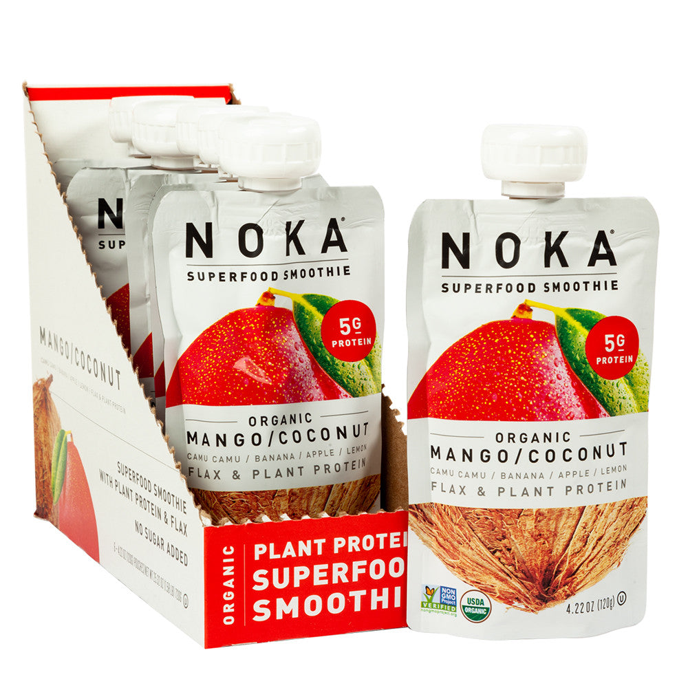 Wholesale Noka Superfood Smoothie Organic Mango Coconut 4.22 Oz- Bulk