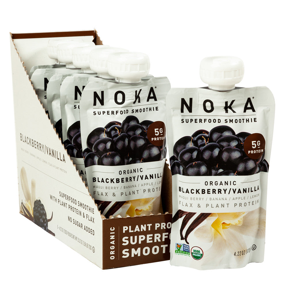 Wholesale Noka Superfood Smoothie Organic Blackberry Vanilla 4.22 Oz- Bulk