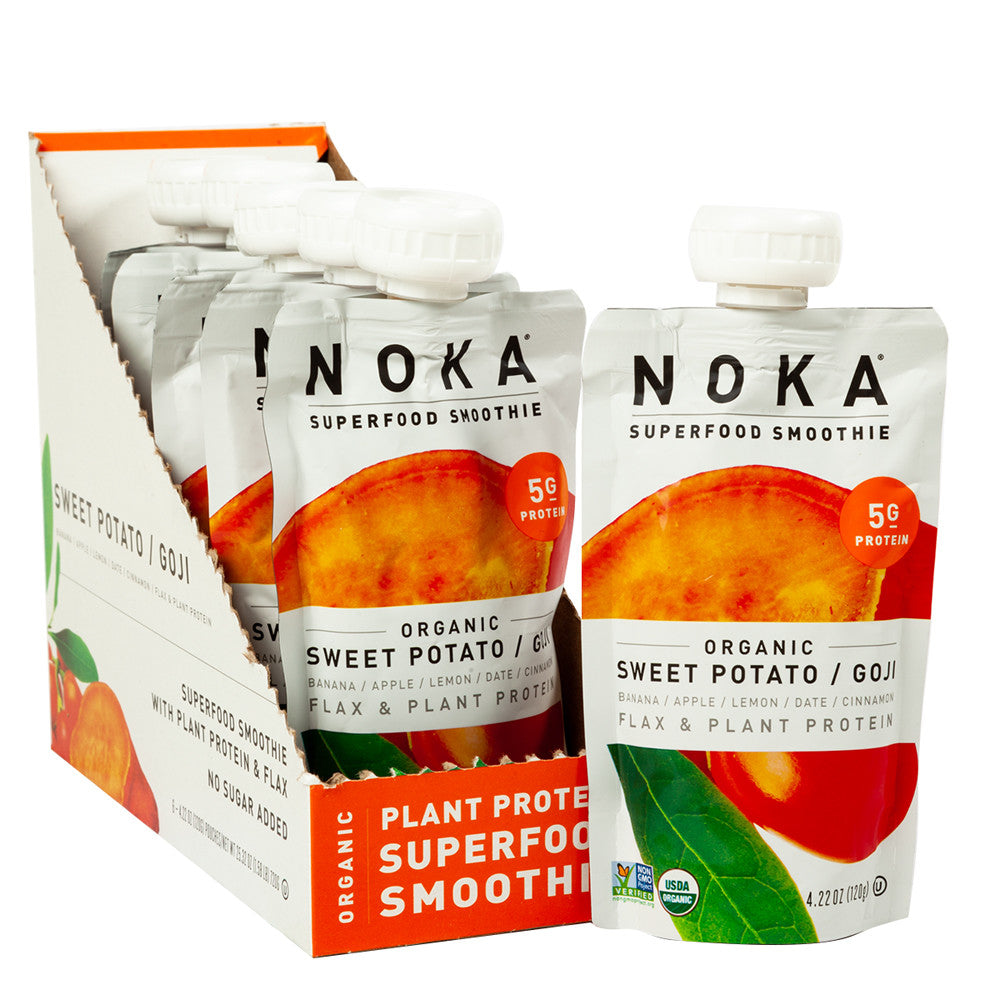 Wholesale Noka Superfood Smoothie Organic Sweet Potato Goji Berry 4.22 Oz- Bulk