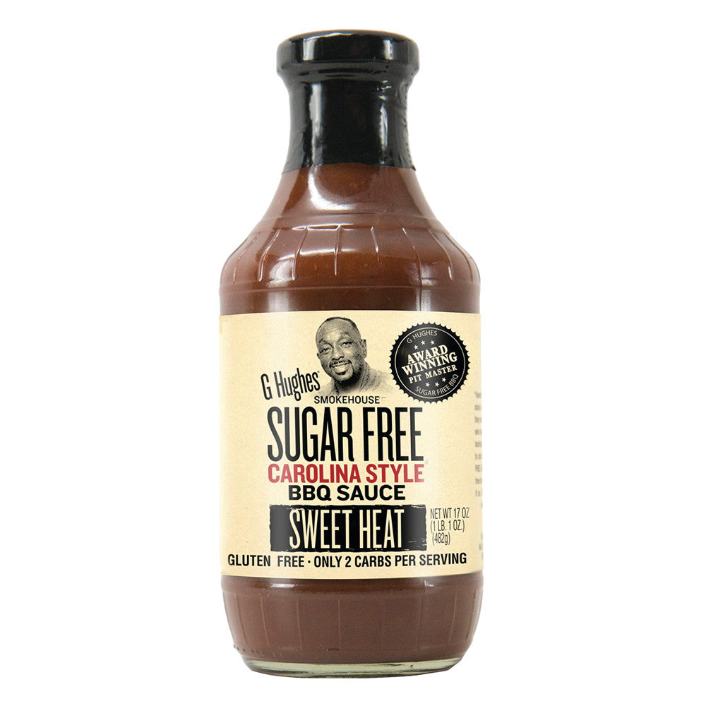 Wholesale G Hughes Sugar Free Carolina Sweet Heat Bbq 18 Oz Bottle-6ct Case Bulk