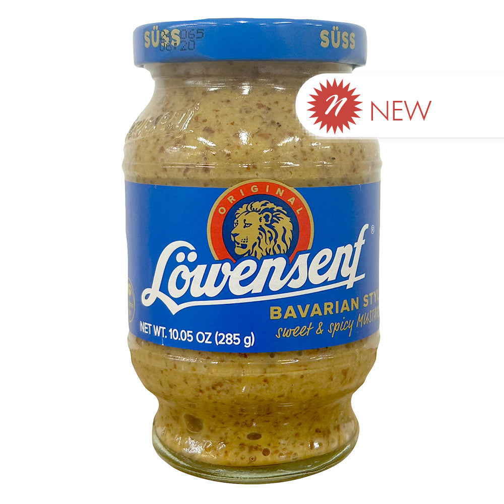 Wholesale Lowensenf Bavarian Style Sweet & Spicy Mustard 10.05 Oz Jar- Bulk