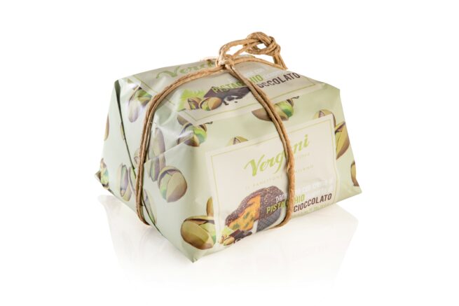 Wholesale Chocolate & Pistachio Panettone Vergani 750 Gram-6 Ct Case Bulk