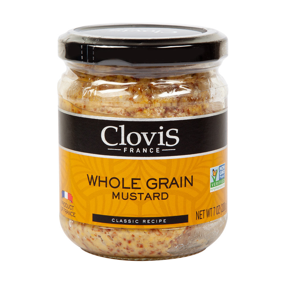 Clovis Whole Grain Mustard 7 Oz Jar – BoxNCase