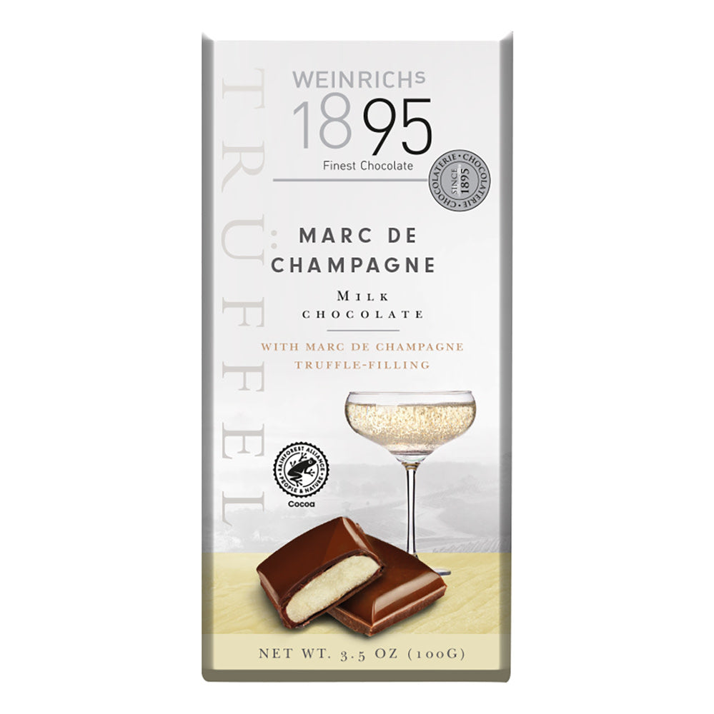 Wholesale Weinrich’S 1895 Champagne Truffle Milk Chocolate Bar 3.5 Oz- Bulk