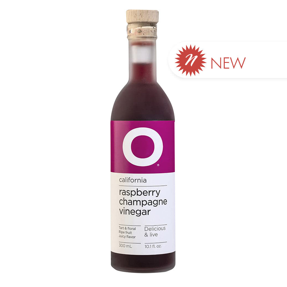 O California Raspberry Champagne Vinegar 10.1 Oz Bottle