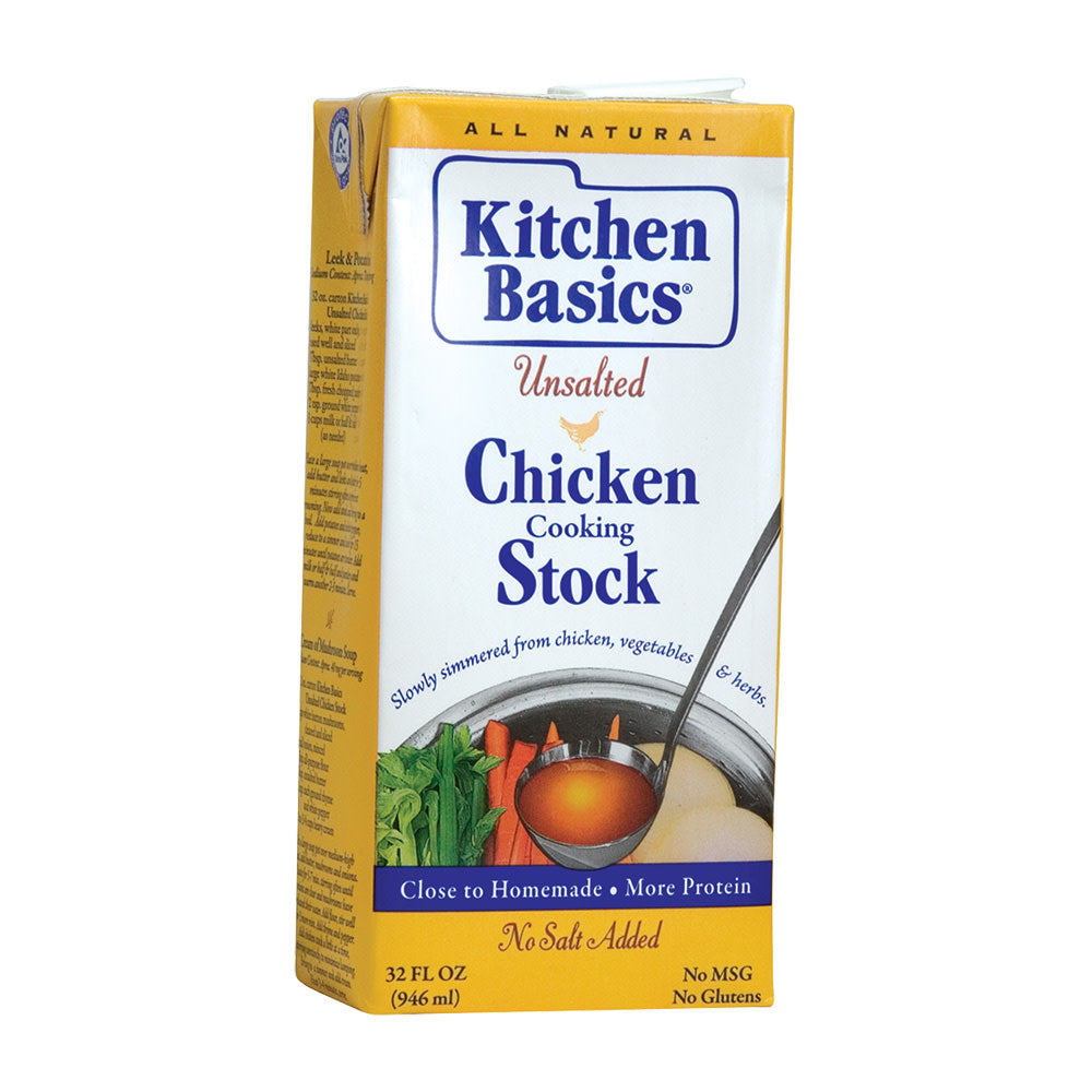Kitchen Basics Unsalted Chicken Stock 32 Oz