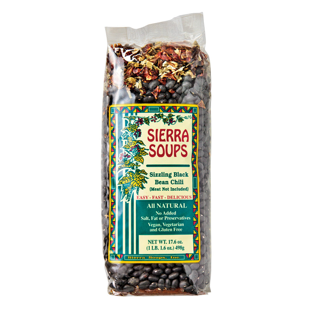 Wholesale Sierra Soups Sizzling Black Bean Chili 17.6 Oz Bag-6ct Case Bulk