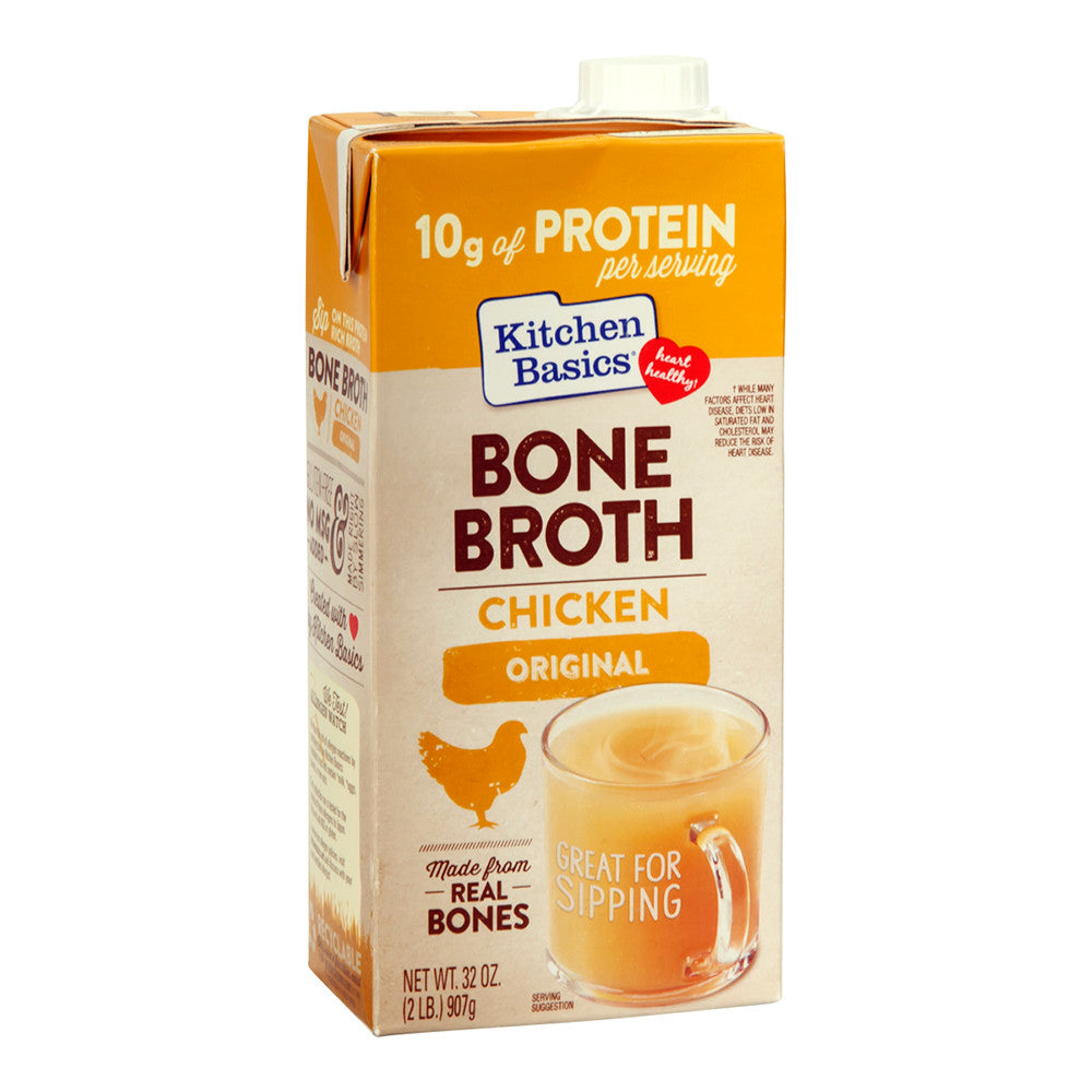 Wholesale Kitchen Basics Chicken Bone Broth 32 Oz Carton-12ct Case Bulk