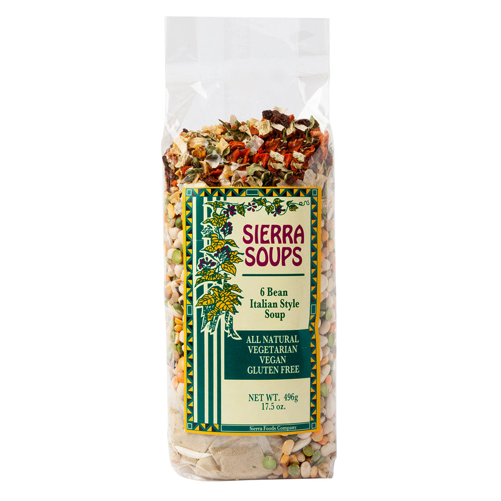 Wholesale Sierra Soups 6 Bean Italian Style 17.5 Oz Bag- Bulk