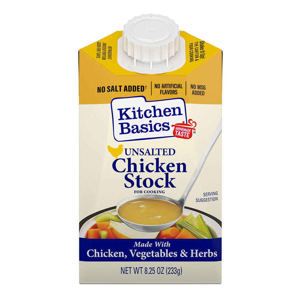 Wholesale Kitchen Basics - Unsalted Chicken Stock - 8.25Oz-12ct Case Bulk