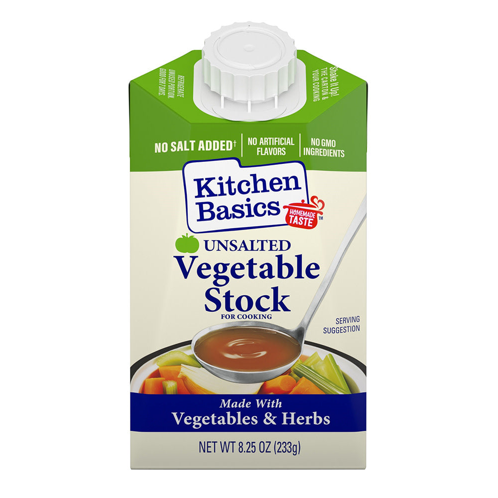 Wholesale Kitchen Basics - Unsalted Vegetbl Stock - 8.25Oz-12ct Case Bulk