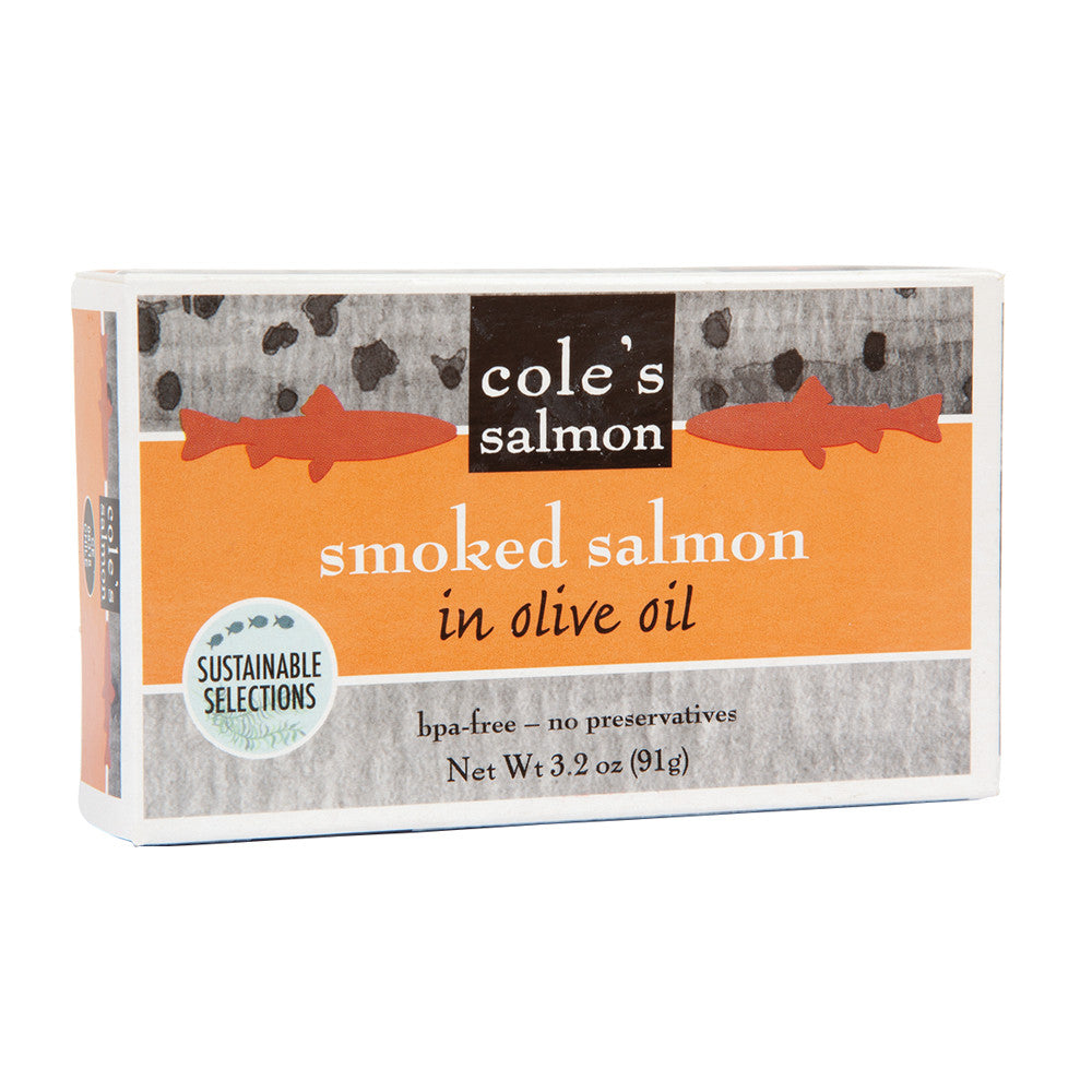 Wholesale Cole'S Smoked Salmon In Olive Oil 3.2 Oz- Bulk