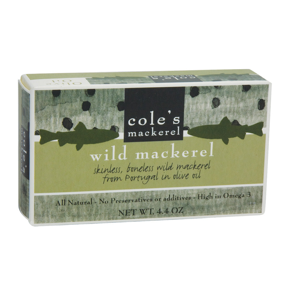 Wholesale Cole'S Wild Mackerel In Olive Oil 4.4 Oz Box- Bulk