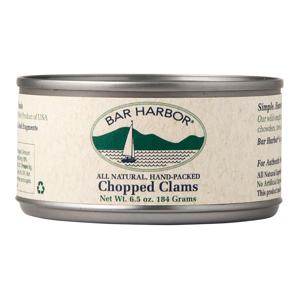 Wholesale Bar Harbor Chopped Clams 6.5 Oz Can- Bulk