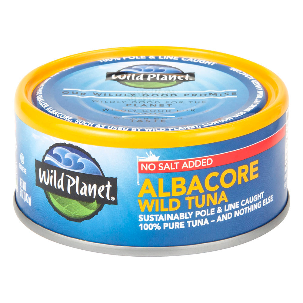 Wholesale Wild Planet No Salt Added Albacore Wild Tuna 5 Oz Can-12ct Case Bulk