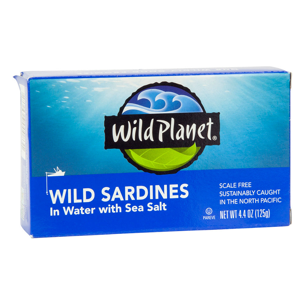 Wholesale Wild Planet Wild Sardines In Water With Sea Salt 4.4 Oz-12ct Case Bulk