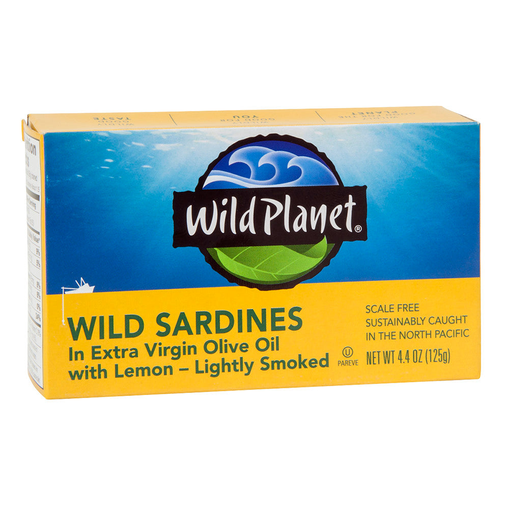 Wholesale Wild Planet Wild Sardines In Extra Virgin Olive Oil With Lemon 4.4 Oz-12ct Case Bulk