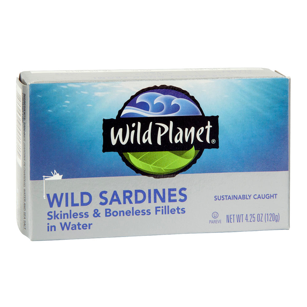 Wholesale Wild Planet Sardines In Water Skinless Boneless 4.25 Oz-12ct Case Bulk