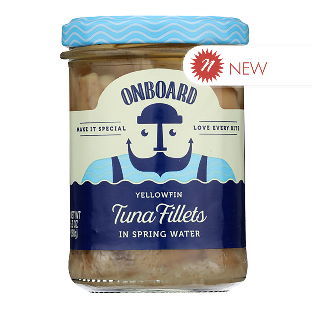 Wholesale Onboard - Tuna Fillets Jar In Water - 6.3Oz-6ct Case Bulk