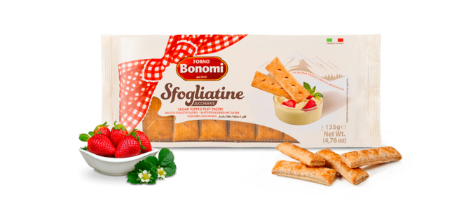 Bonomi Sfogliatine Zuccherate Puff Pastry Cookies 7 OZ