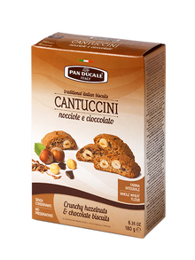 Wholesale Pan Ducale Hazelnut and Chocolate Cantuccini Biscotti 6 oz- Bulk