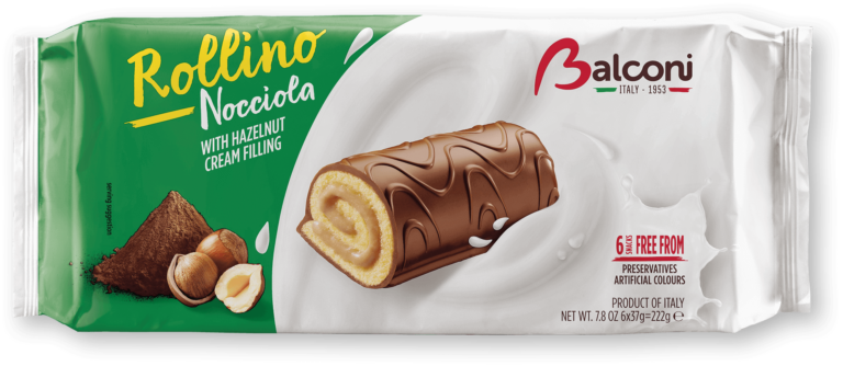 Balconi Rollino Hazelnut Roll Cake 6.5 OZ