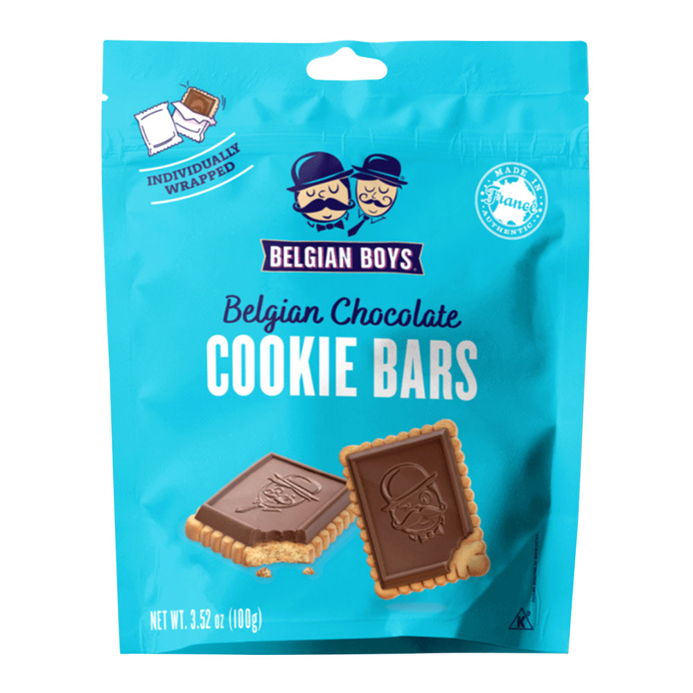 Belgian Boys Chocolate Cookie Bars 3.52 Oz Pouch