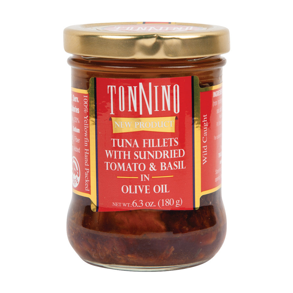 Wholesale Tonnino Tuna With Sundried Tomato & Basil 6.3 Oz Jar- Bulk