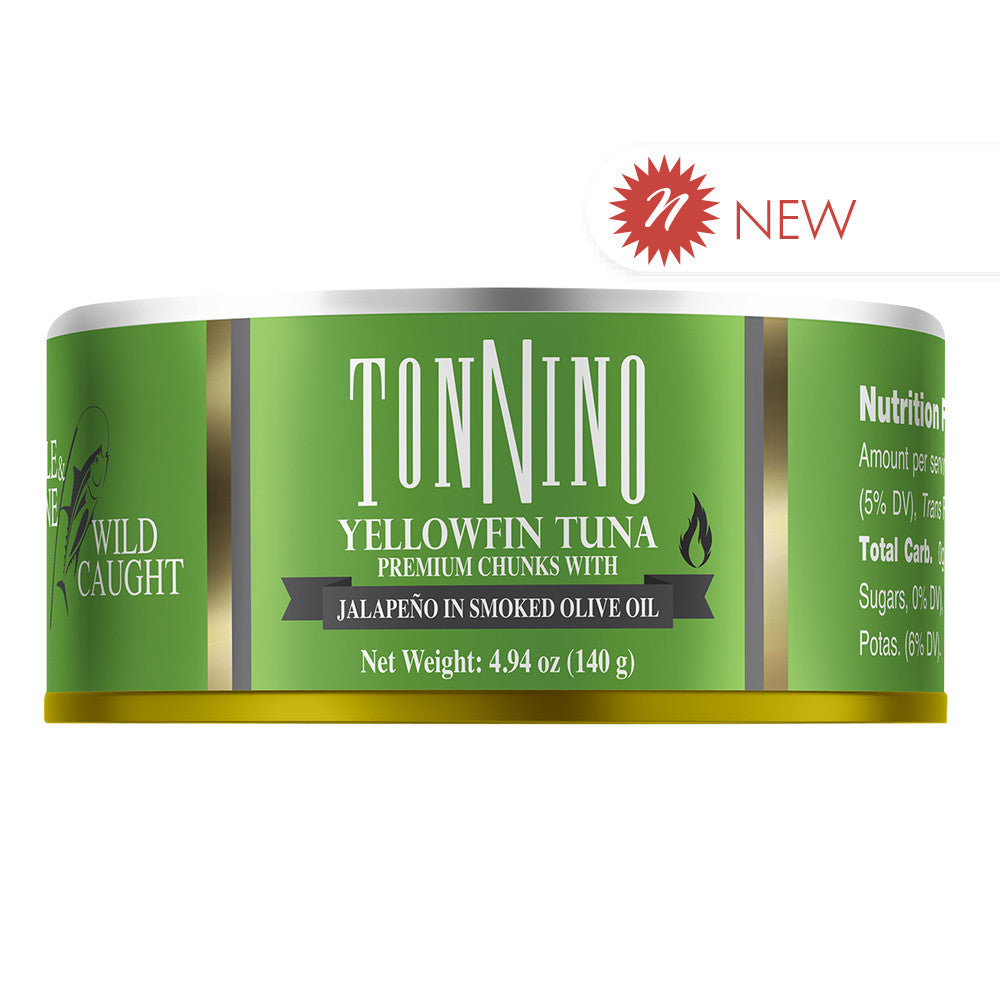 Wholesale Tonnino - Yellowfin Tuna Chunk Jalapeno - 4.9Oz- Bulk