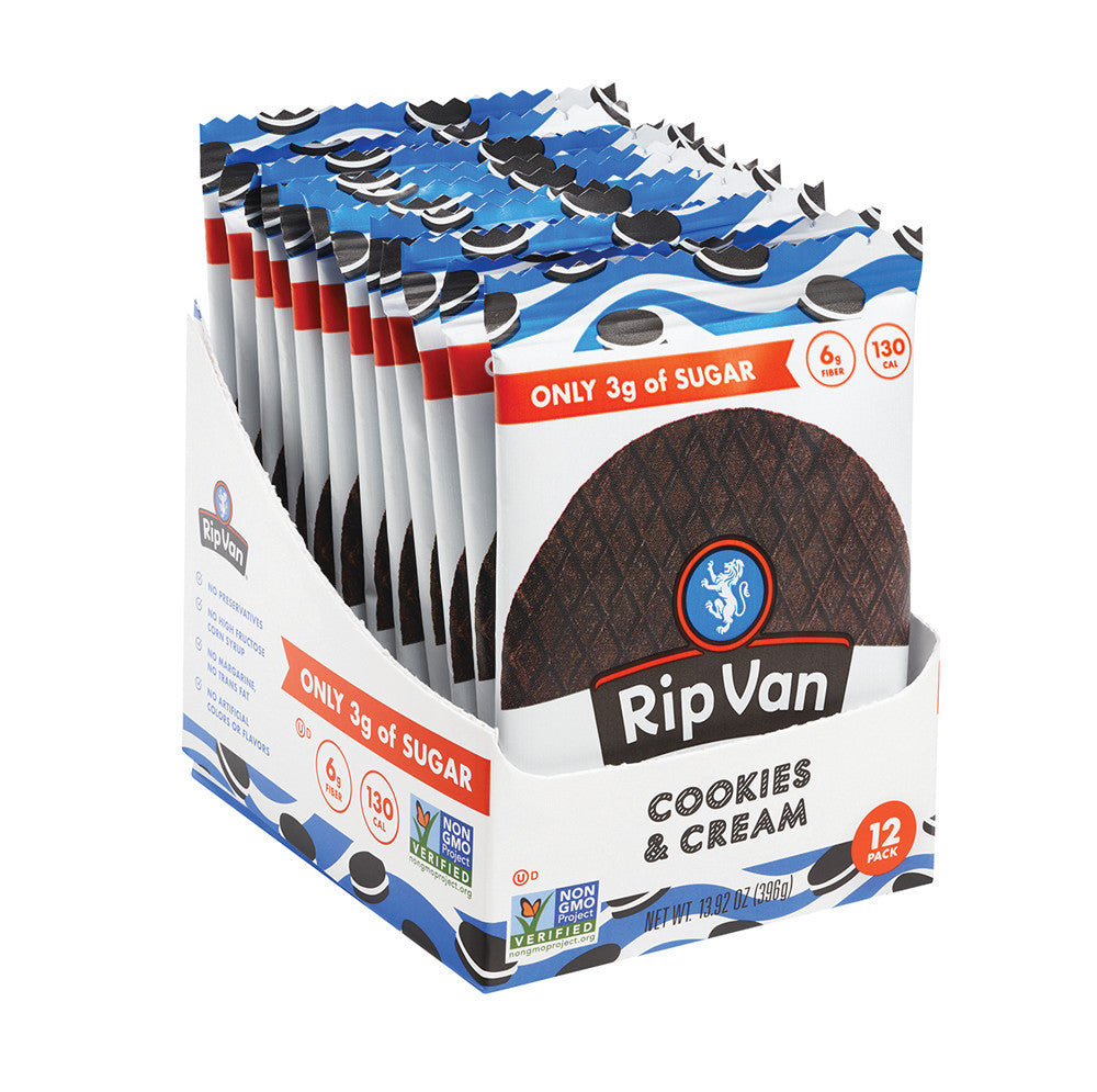 Wholesale Rip Van Wafels Cookies & Cream 1.16 Oz- Bulk