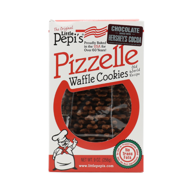 Wholesale Ltl Pepi Chocolate Pizzelle Cookie 9 OZ-12ct Case Bulk