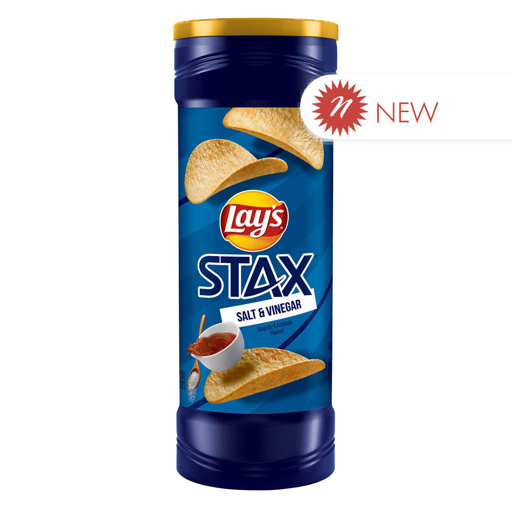 Wholesale Lay'S - Stax Canister - Salt & Vinegar - 5.5Oz-11ct Case Bulk