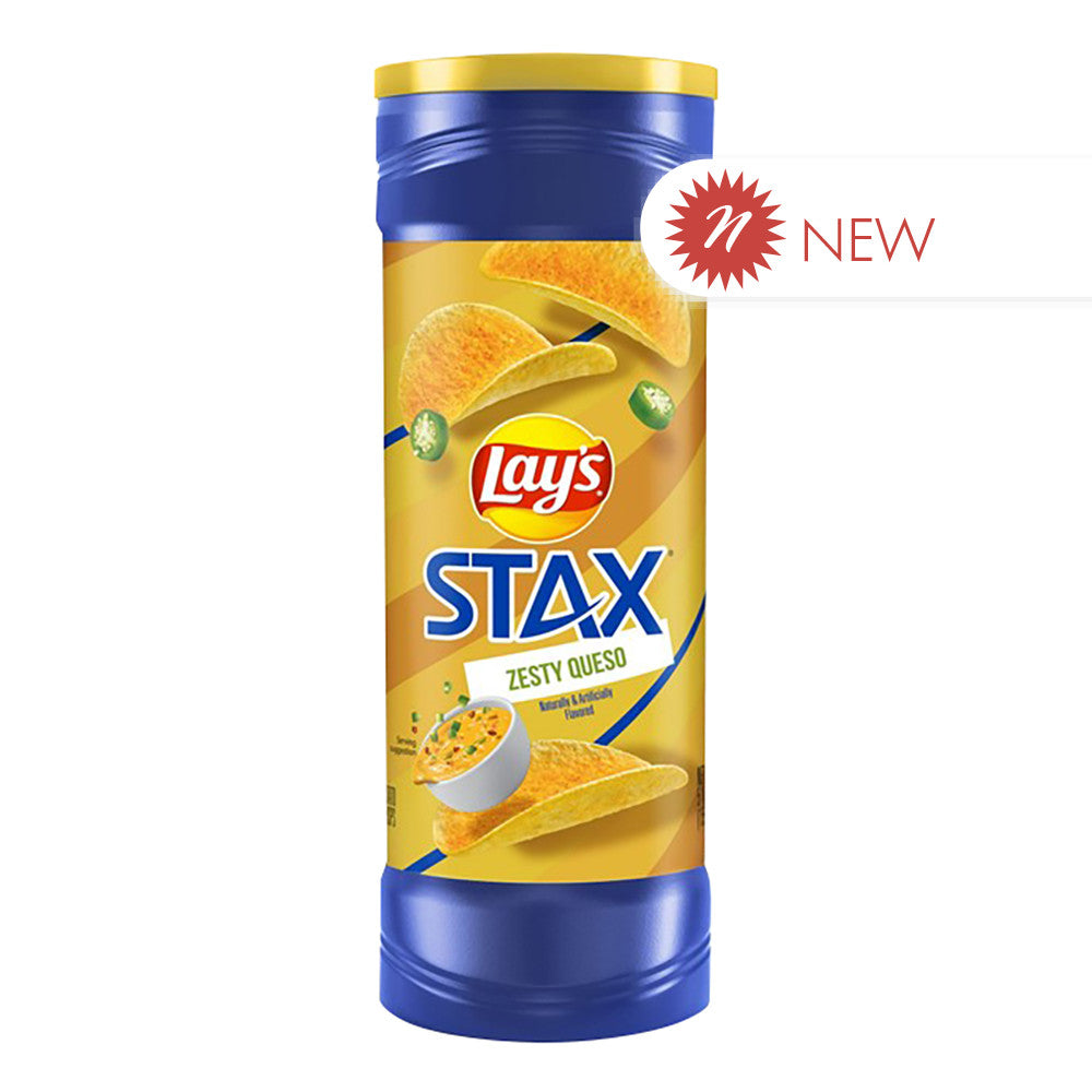 Wholesale Lay'S - Stax Canister - Zesty Queso - 5.5Oz-11ct Case Bulk