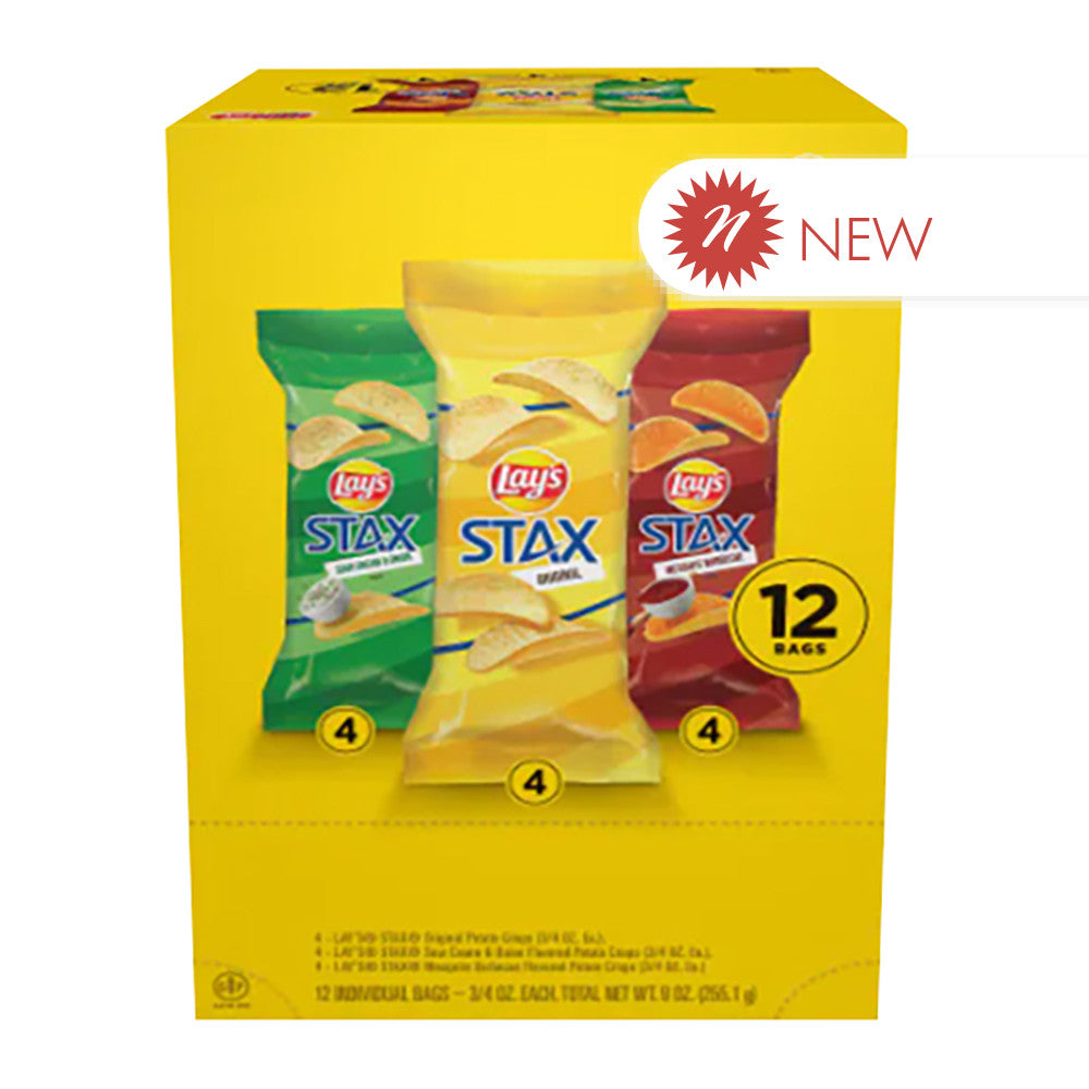 Wholesale Lay'S - Stax Canister - Multi Pack (12Ct) - 9Oz-2ct Case Bulk