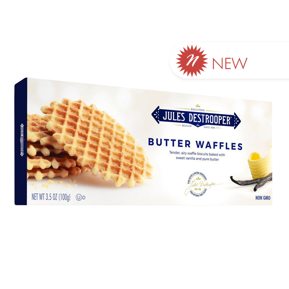 Wholesale Jules Destrooper - Butter Waffels Box 3.5 Oz-12ct Case Bulk