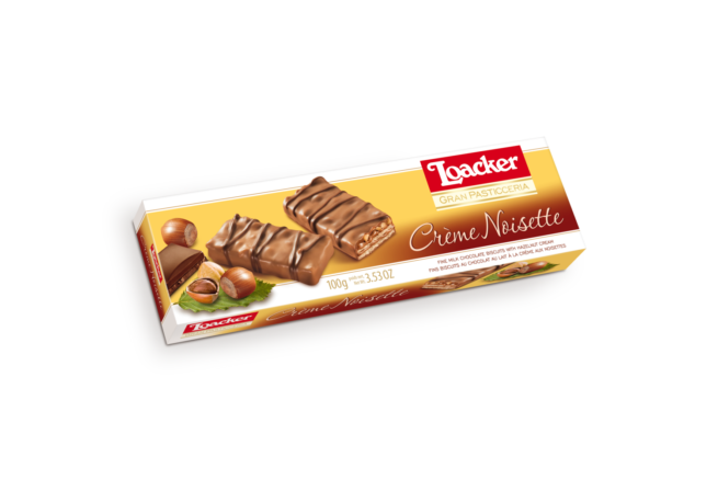 Wholesale Loacker Gran Pasticceria Crème Noisette Chocolate 3.53 OZ-12ct Case Bulk