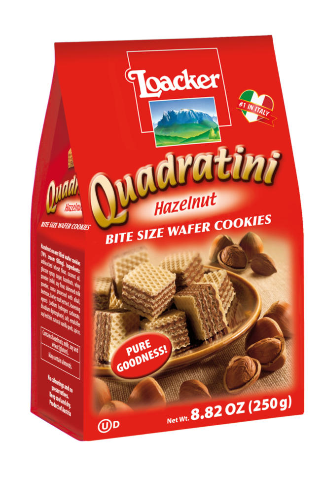 Wholesale Loacker Hazelnut Wafers 7.76 OZ-6ct Case Bulk