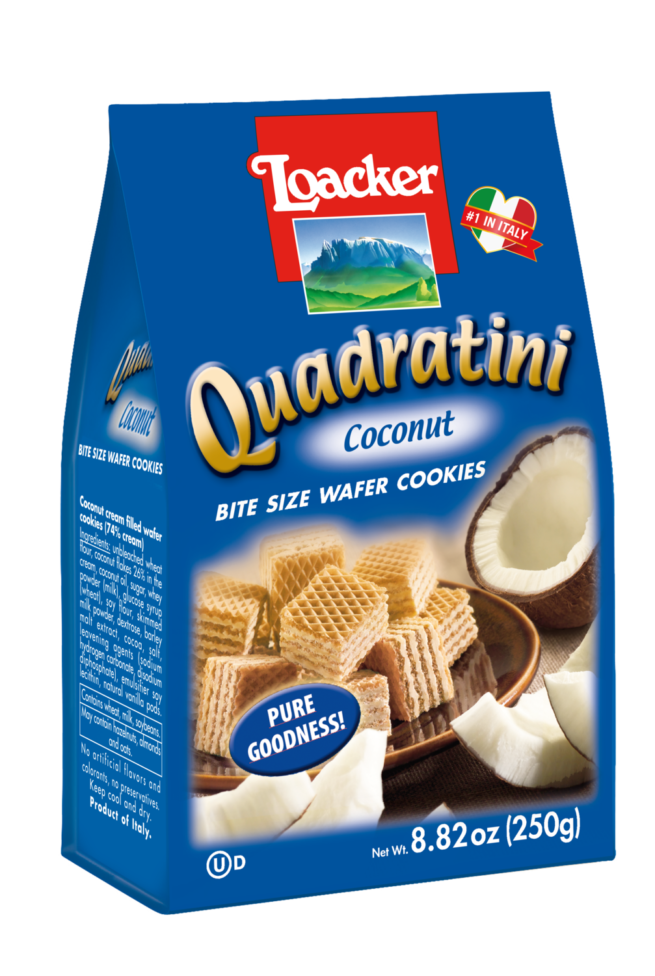 Wholesale Loacker Coconut Wafers 7.76 OZ-6ct Case Bulk