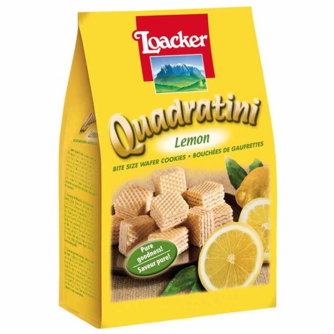 Wholesale Loacker Lemon Wafers 7.76 OZ-6ct Case Bulk