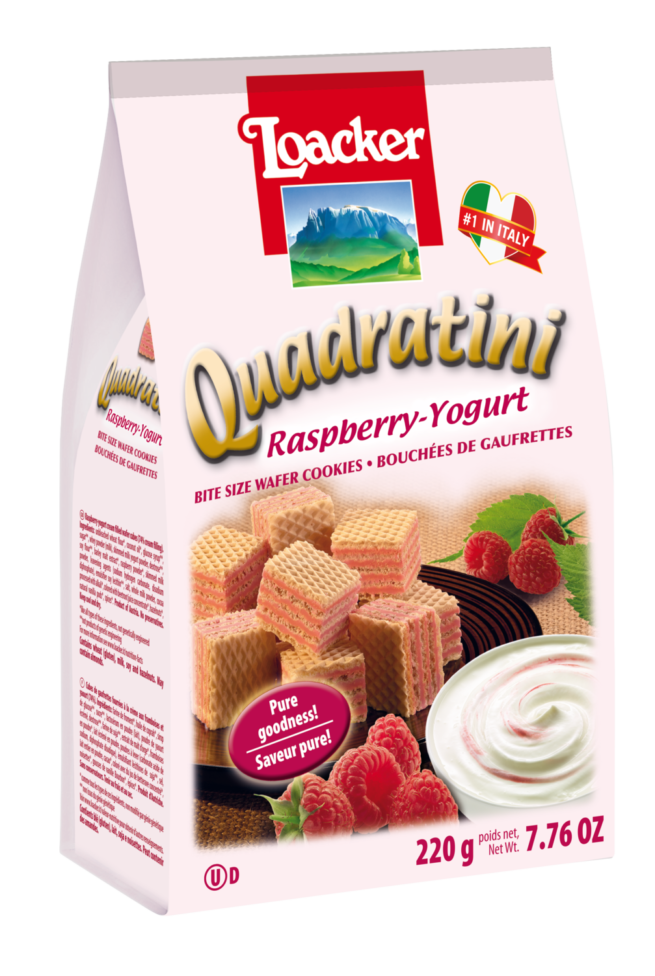 Loacker Raspberry & Yogurt Wafers 7.76 OZ