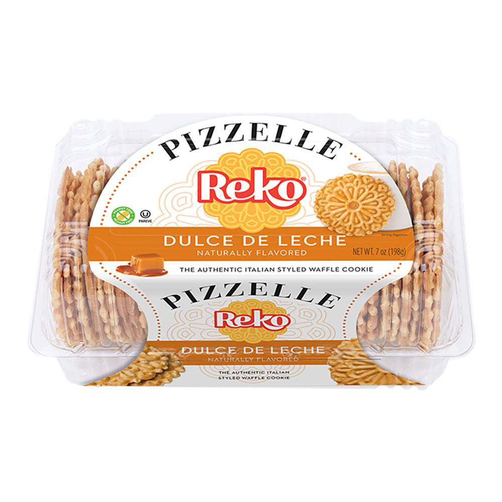 Wholesale Reko Dulce De Leche Pizzelle 7 Oz Clamshell-12ct Case Bulk