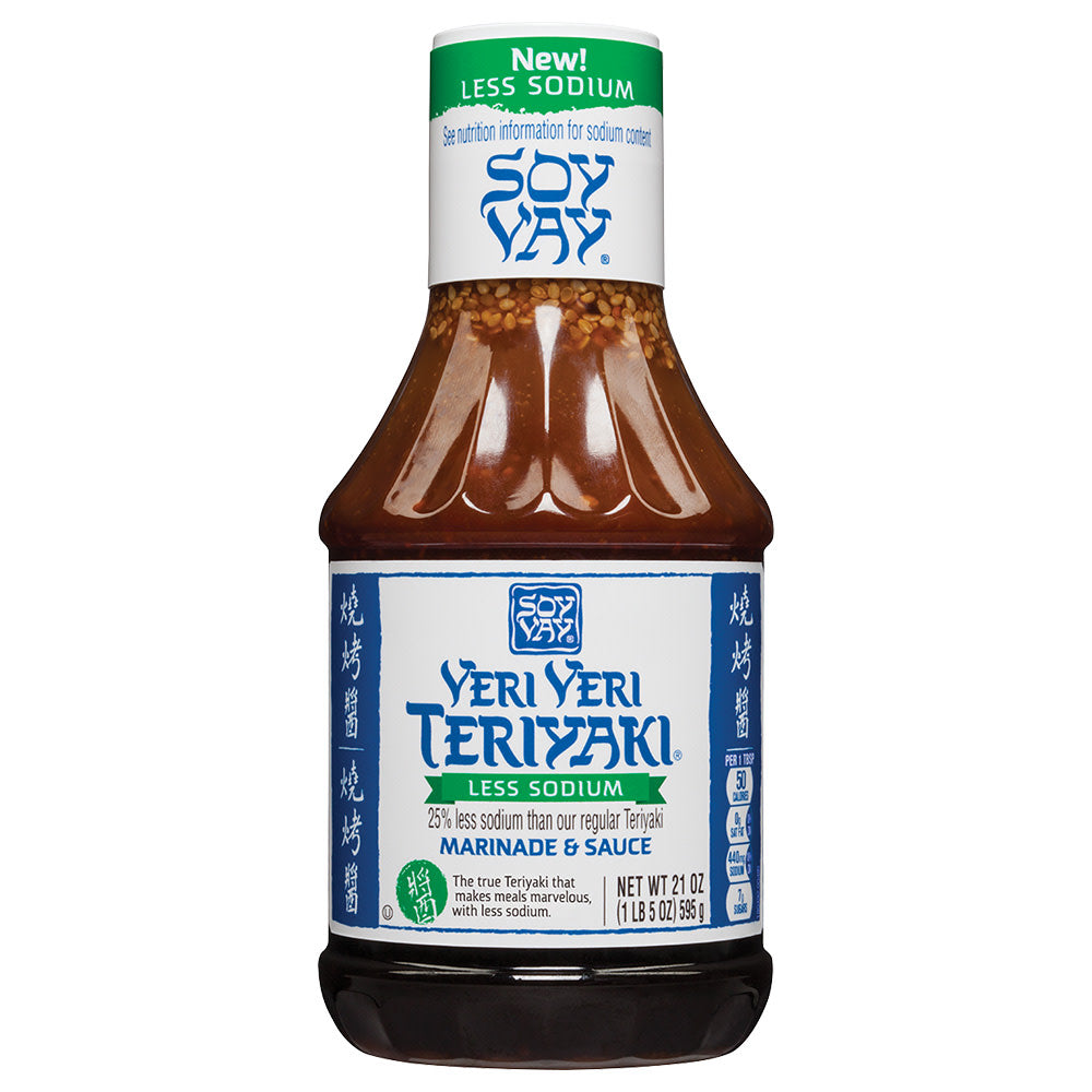 Wholesale Soy Vay Less Sodium Veri Veri Teriyaki 21 Oz Bottle-6ct Case Bulk