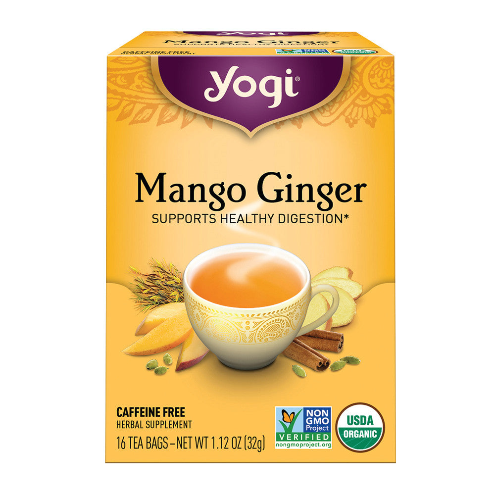 Wholesale Yogi Tea Mango Ginger 16 Ct Box-6ct Case Bulk