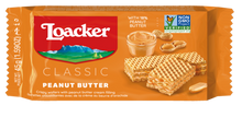Wholesale Loacker Peanut Butter Wafers Display 1 oz- Bulk